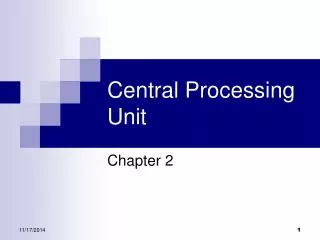 Central Processing Unit