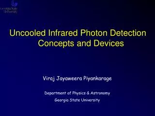 Uncooled Infrared Photon Detection Concepts and Devices