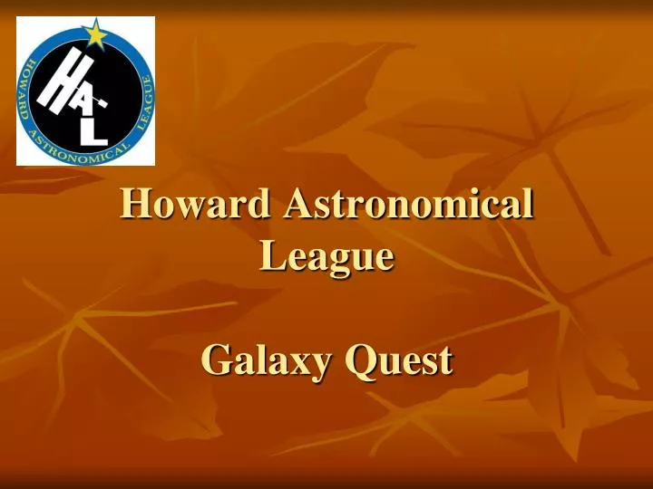 howard astronomical league galaxy quest
