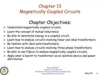 Chapter 13 Magnetically Coupled Circuits