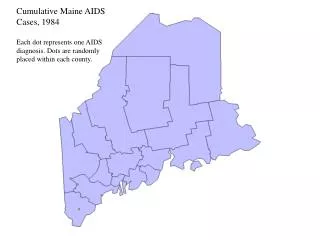 Cumulative Maine AIDS Cases, 1987