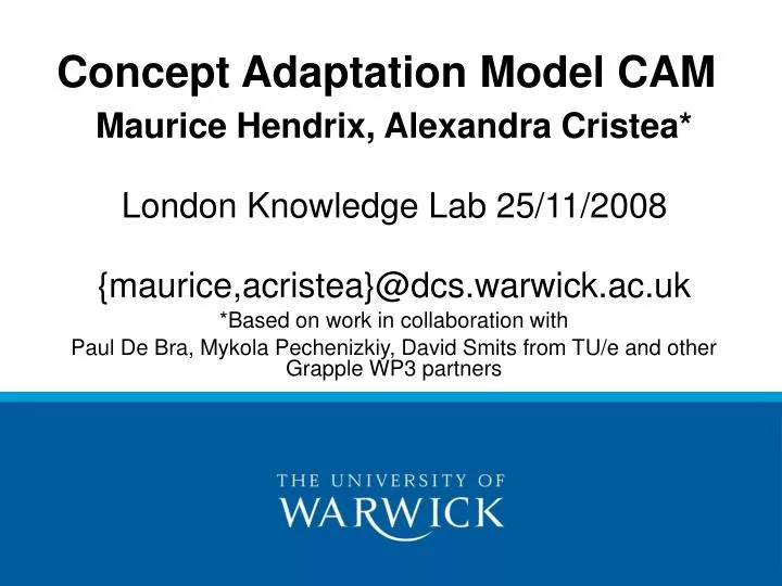 concept adaptation model cam