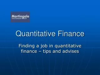 Quantitative Finance