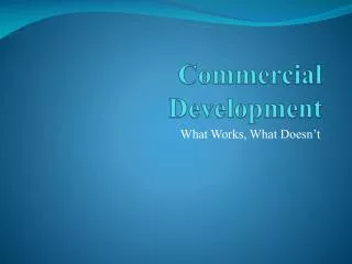 Commercial Development