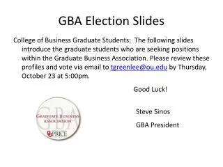 GBA Election Slides