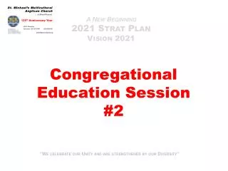 A New Beginning 2021 Strat Plan Vision 2021