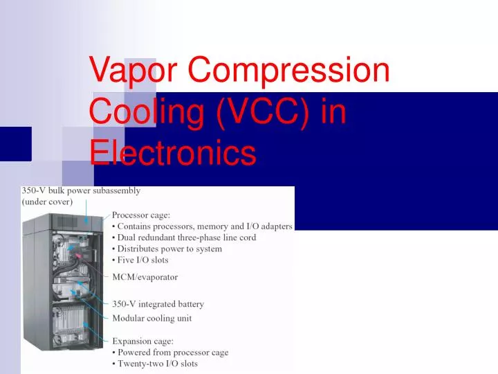 vapor compression cooling vcc in electronics