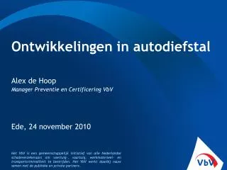 ontwikkelingen in autodiefstal