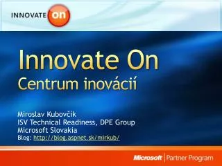 innovate on centr um inov ci