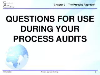 QUESTIONS FOR USE DURING YOUR PROCESS AUDITS