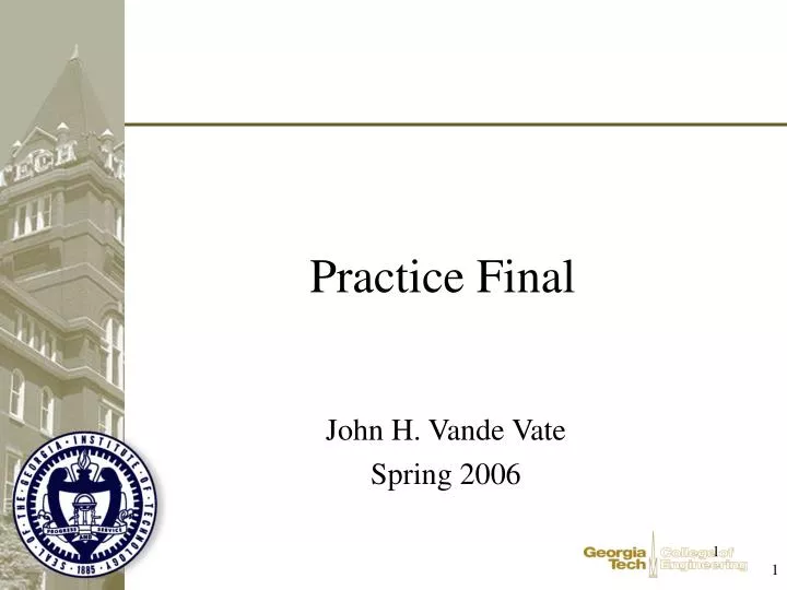 practice final