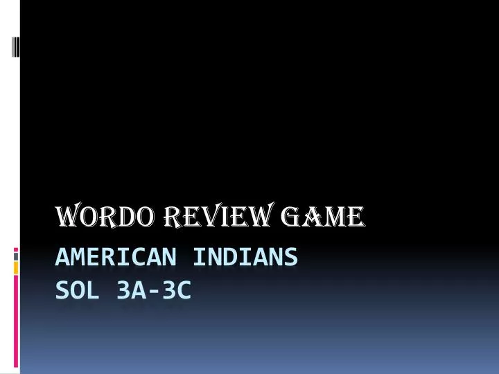 wordo review game