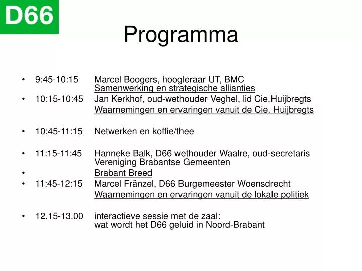 programma