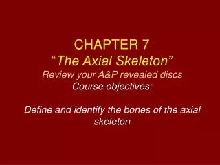 Axial Skelton