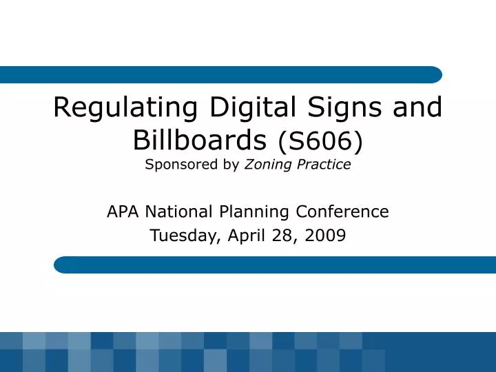 regulating digital signs and billboards s606 sponsored by zoning practice