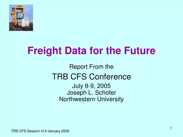 freight data for the future