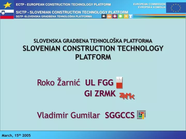 slovenska gradbena tehnolo ka platforma slovenian construction technology platform