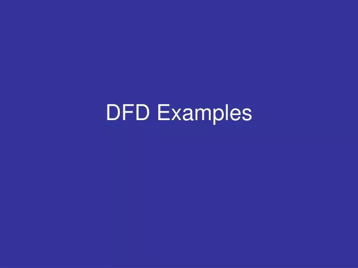 dfd examples