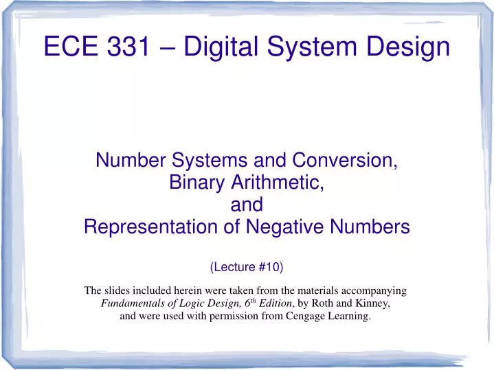 number systems and conversion binary arithmetic and representation of negative numbers lecture 10
