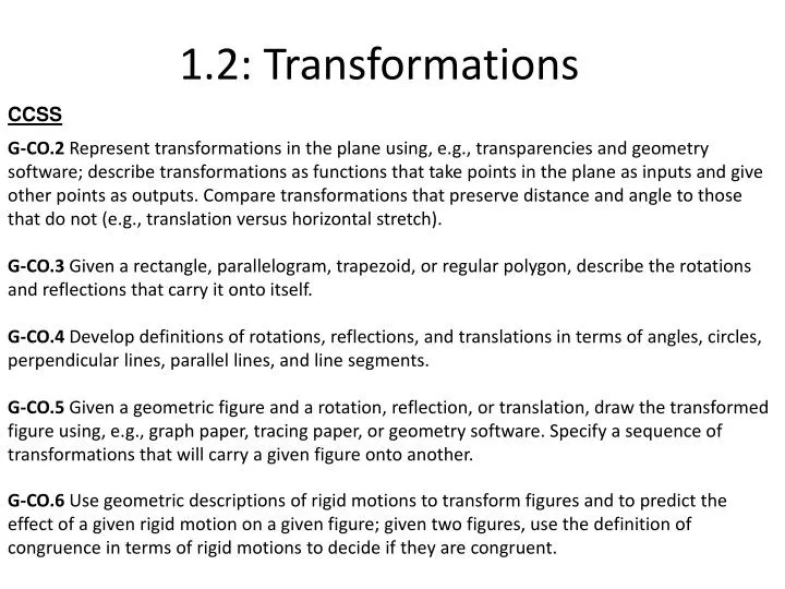 1 2 transformations