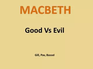 MACBETH