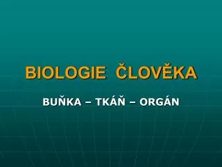 biologie lov ka