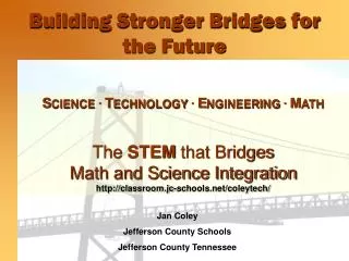 Building Stronger Bridges for the Future