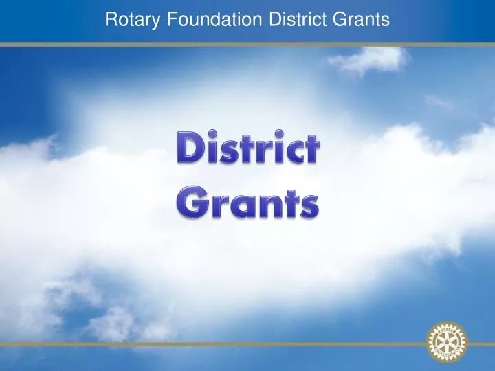 rotary foundation district grants
