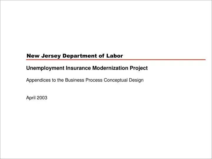 new jersey department of labor