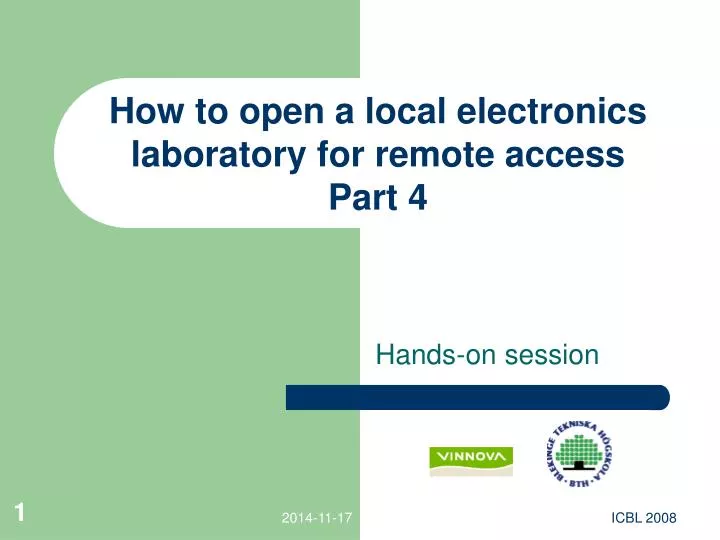 how to open a local electronics laboratory for remote access part 4