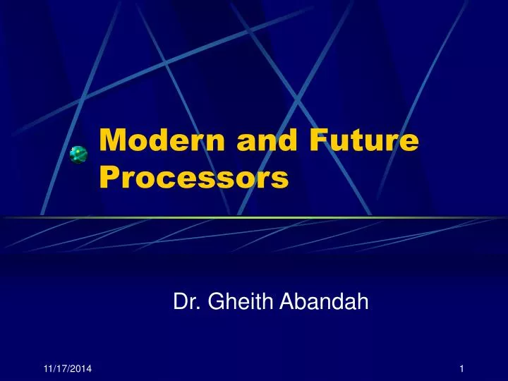 modern and future processors