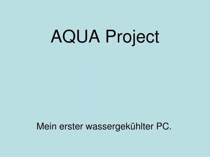 aqua project