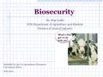 Biosecurity - slide 1
