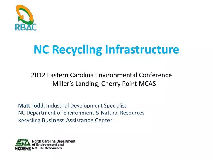 nc recycling infrastructure
