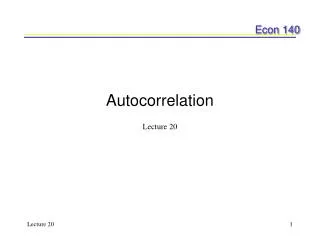 Autocorrelation