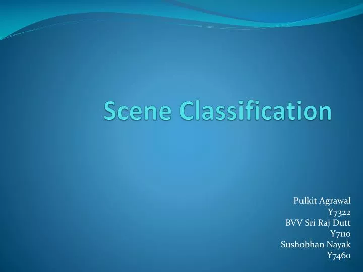 scene classification