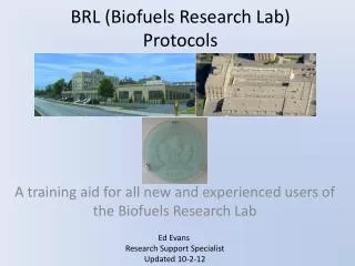 BRL (Biofuels Research Lab) Protocols