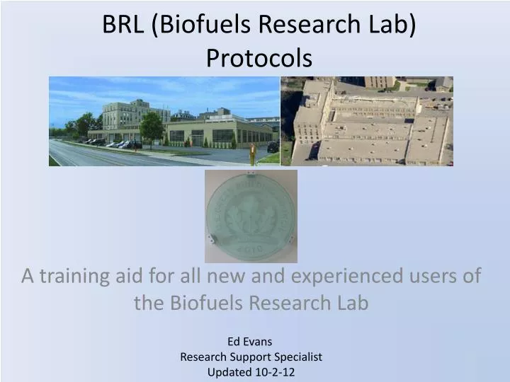 brl biofuels research lab protocols