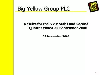 Big Yellow Group PLC