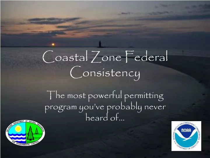 coastal zone federal consistency