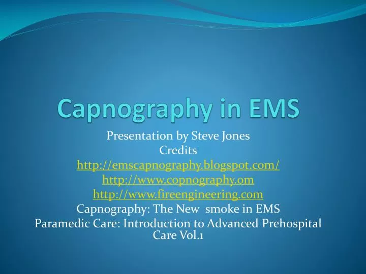 capnography in ems