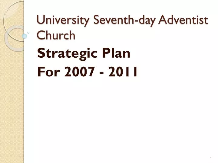 university seventh day adventist church