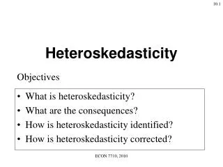 Heteroskedasticity