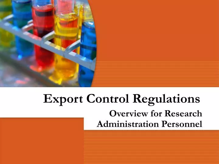 export control regulations