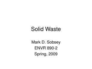 Solid Waste