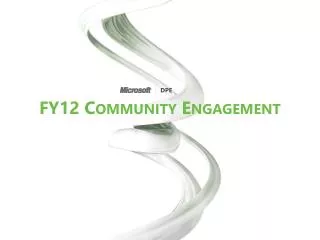 FY12 Community Engagement