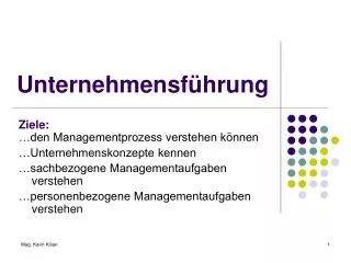 unternehmensf hrung