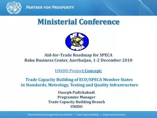Trade Capacity Building of ECO/SPECA Member States
