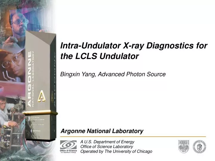intra undulator x ray diagnostics for the lcls undulator