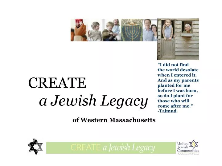 create a jewish legacy of western massachusetts